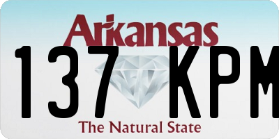 AR license plate 137KPM