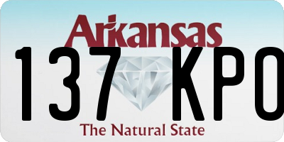 AR license plate 137KPO