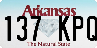 AR license plate 137KPQ