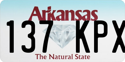 AR license plate 137KPX