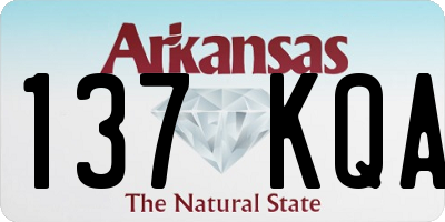 AR license plate 137KQA