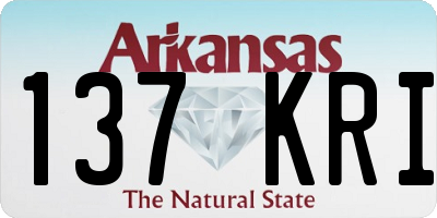 AR license plate 137KRI