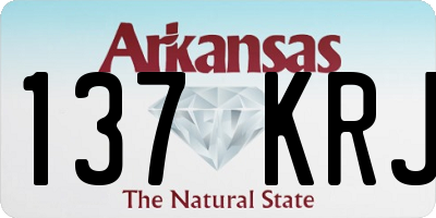 AR license plate 137KRJ
