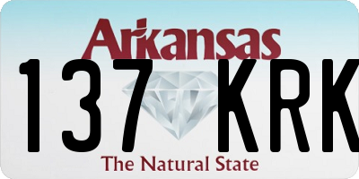 AR license plate 137KRK