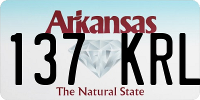 AR license plate 137KRL