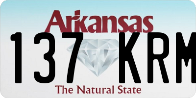 AR license plate 137KRM