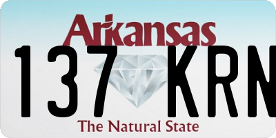 AR license plate 137KRN