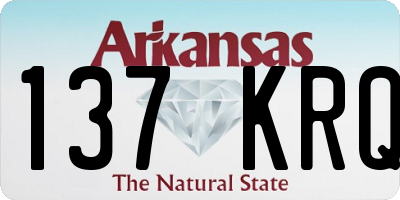 AR license plate 137KRQ