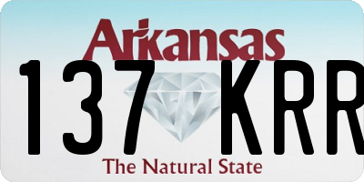 AR license plate 137KRR
