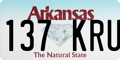 AR license plate 137KRU
