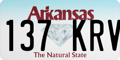AR license plate 137KRV
