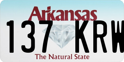 AR license plate 137KRW