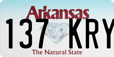 AR license plate 137KRY