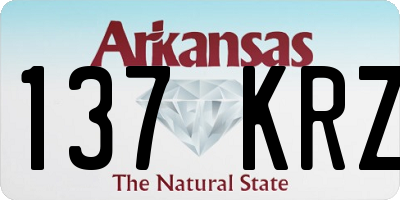 AR license plate 137KRZ