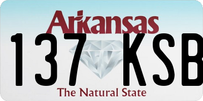 AR license plate 137KSB