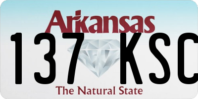 AR license plate 137KSC
