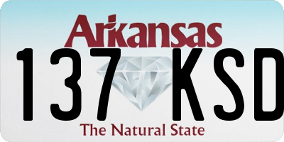 AR license plate 137KSD