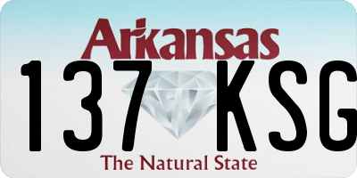 AR license plate 137KSG