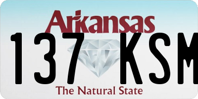 AR license plate 137KSM
