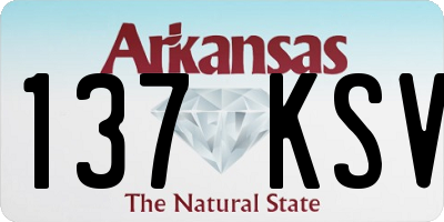 AR license plate 137KSV