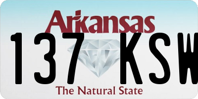 AR license plate 137KSW