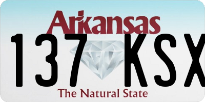 AR license plate 137KSX