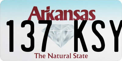 AR license plate 137KSY