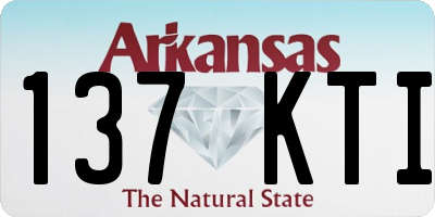 AR license plate 137KTI