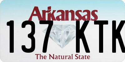 AR license plate 137KTK