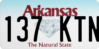 AR license plate 137KTN