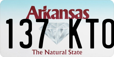 AR license plate 137KTO