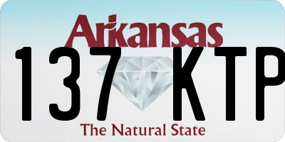 AR license plate 137KTP