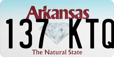AR license plate 137KTQ