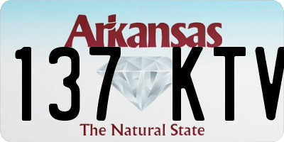 AR license plate 137KTV