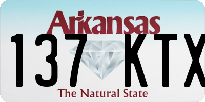 AR license plate 137KTX