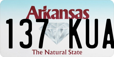 AR license plate 137KUA