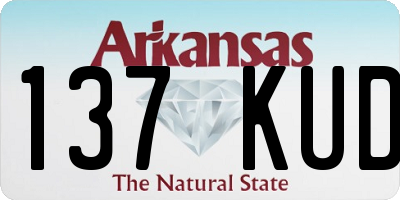 AR license plate 137KUD