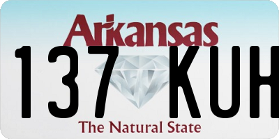 AR license plate 137KUH