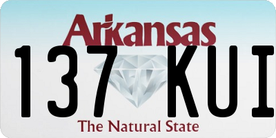 AR license plate 137KUI
