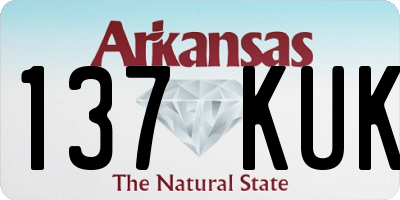 AR license plate 137KUK