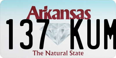 AR license plate 137KUM