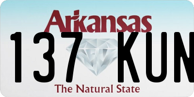 AR license plate 137KUN