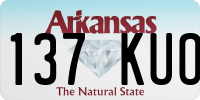 AR license plate 137KUO