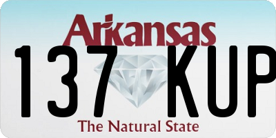 AR license plate 137KUP