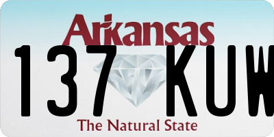 AR license plate 137KUW