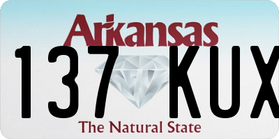 AR license plate 137KUX