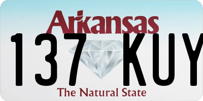 AR license plate 137KUY