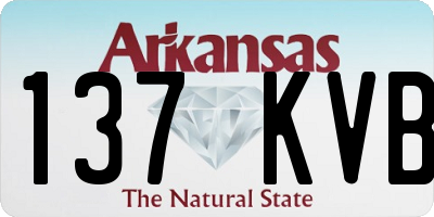 AR license plate 137KVB