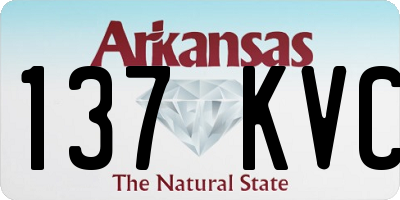 AR license plate 137KVC