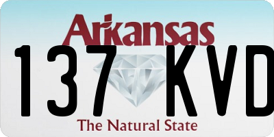 AR license plate 137KVD